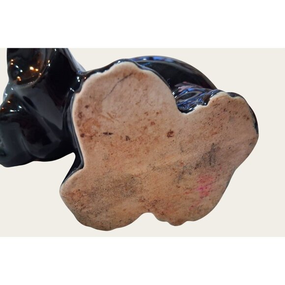 Vintage Black Ceramic Elephant Planter No cracks - Picture 6 of 9